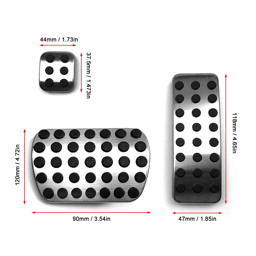 

No Drill Fuel Brake Foot Pedals for W176 W245 W246 W251 W164 W166 X164 X166 C177 X156 A B CLA GLA ML GL R Class