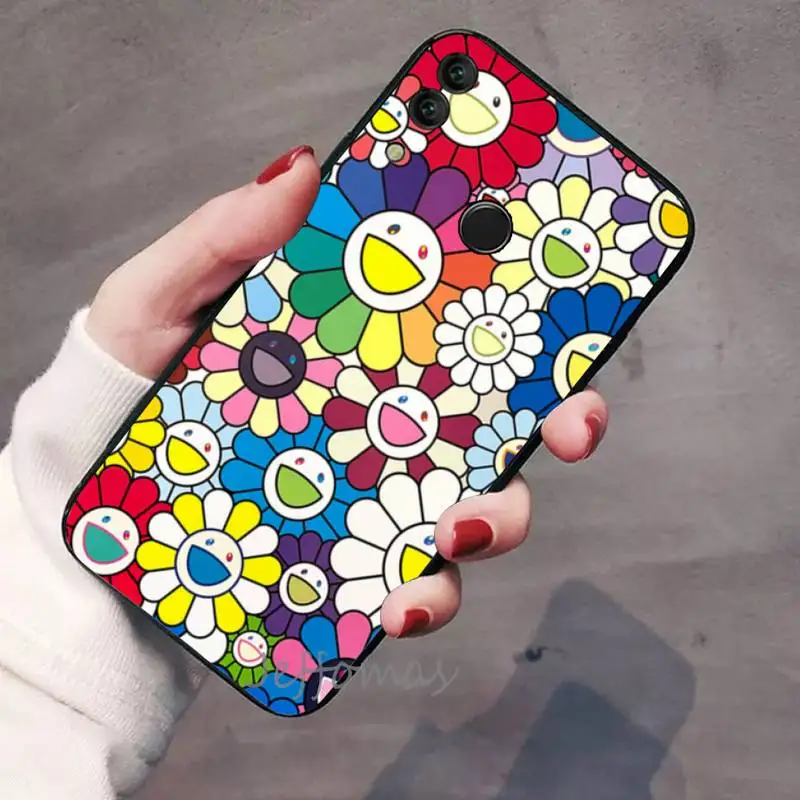 

sunflower Smiley Flowers Phone Case For Huawei honor Mate P 9 10 20 30 40 Pro 10i 7 8 a x Lite nova 5t