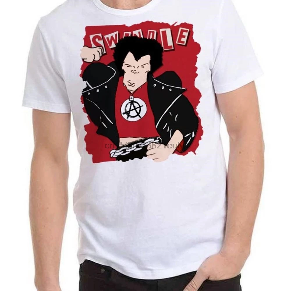 Порочная футболка в стиле панк с пистолетами СИД анархий |