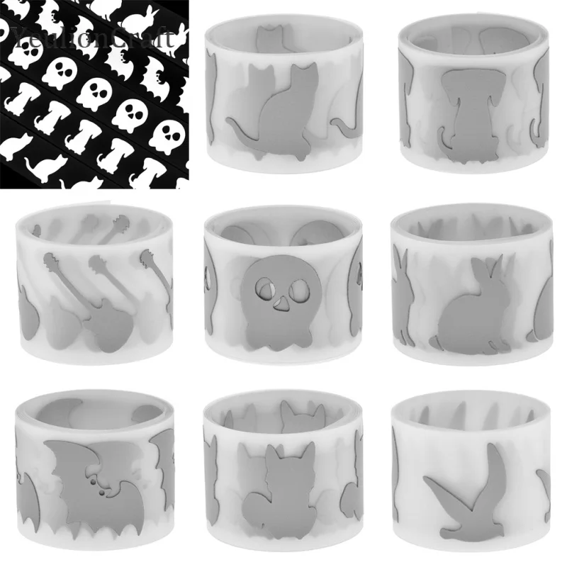 

Светоотражающие наклейки Chzimade 1 м с изображением гитары кота животного, теплопроводящие Фольга для горячего тиснения, Виниловая пленка для ...