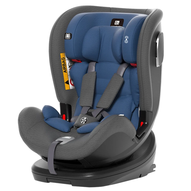 

Adjustable Child Car Safety Seat 0-12 Year Old Baby Car Seat 360 Degrees Rotating Lying Toddler ISOFIX LATCH Connector Dropship