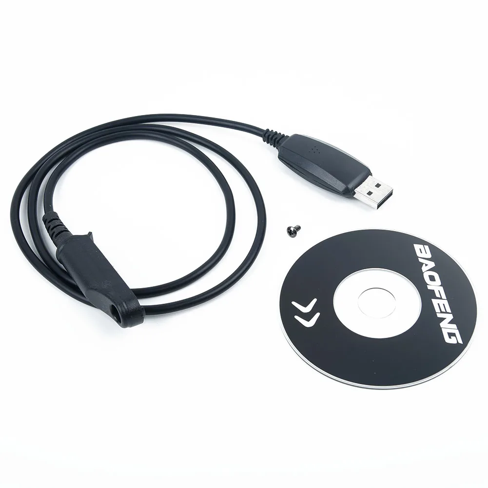 USB Кабель для программирования CD Baofeng Walkie Talkie BF UV9R Plus A58 9700|Запчасти и аксессуары