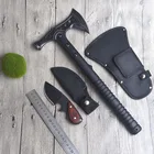 Уличный нож и молоток, гаечный ключ, стандартный Тактический топор Tomahawk, практичный топор и мини-фотомагнитный набор ножей