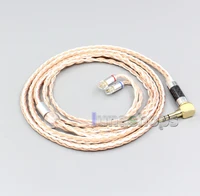 ln006709 16 core silver plated occ mixed earphone cable for ue11 ue18 pro qdc gemini gemini s anole v3 c v3 s v6 c