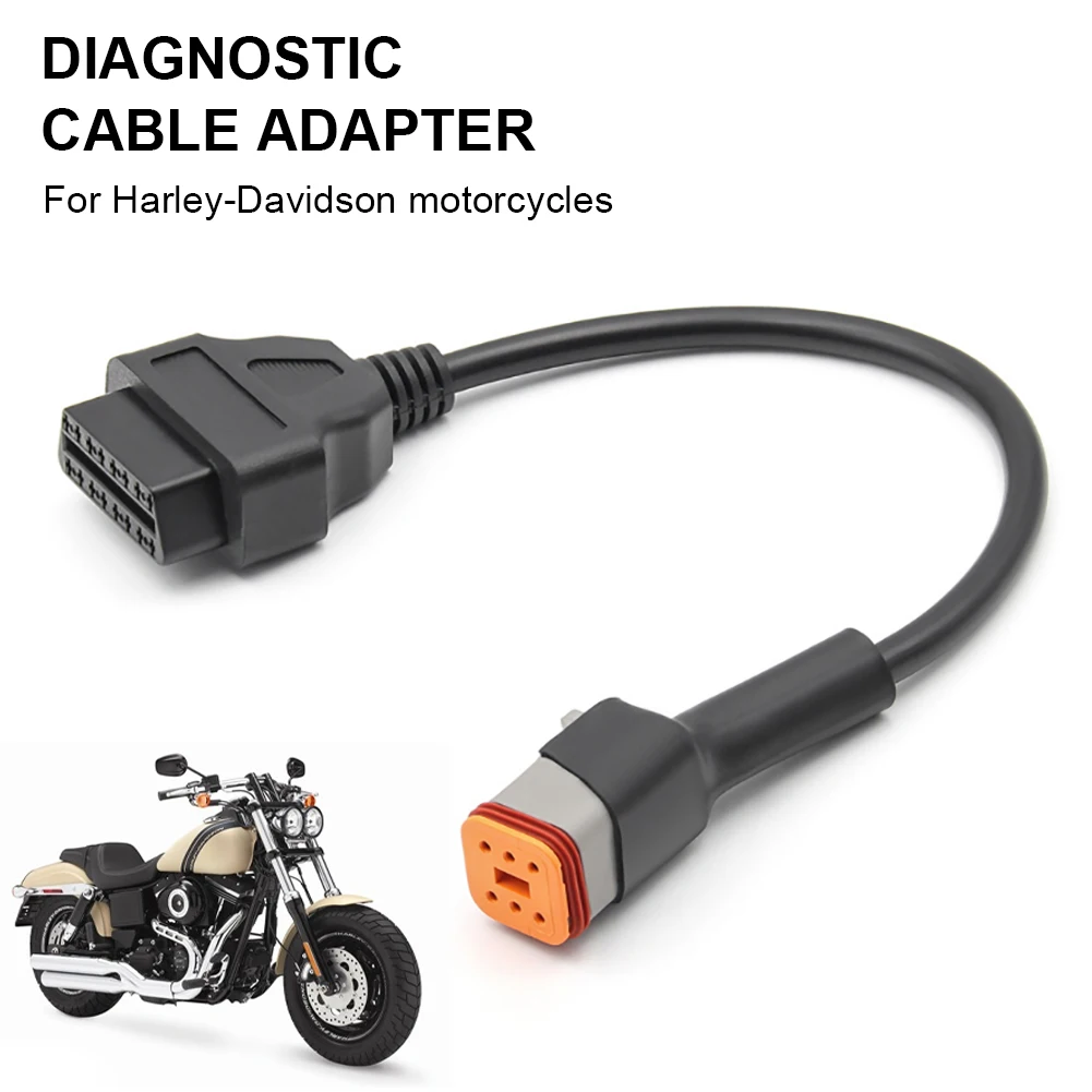 

6 контактов к OBD2 адаптеру OBD2 разъем для мотоцикла OBD сканер для Davidson аксессуары для мотоцикла диагностический сканер