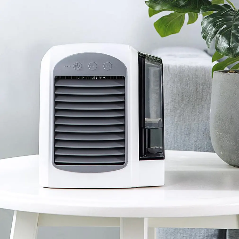 

WT-F10 Mini Desktop Fan Humidifying Fan Cooling Low Noise Cooling Fan Three Gear Wind For Office Dormitory Bedroom