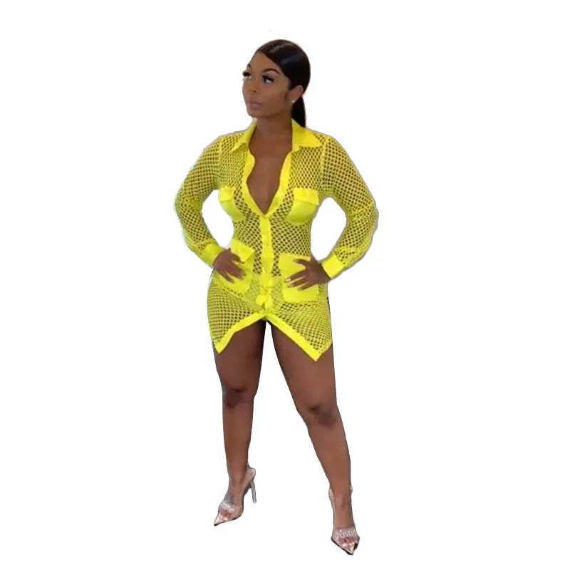

2019 New Summer Cross-Border European and American Knitted Fabric V-neck Bag Hip Sexy Fashion Dress