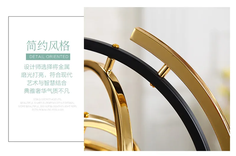 Модель декора для комнаты гостиницы дома гостиной металлический мраморный шар