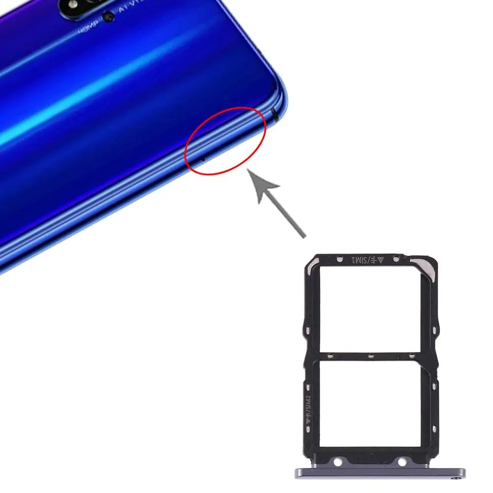 Для huawei Honor 20 двойной лоток для sim карты слот Держатель заменитель адаптера Часть|
