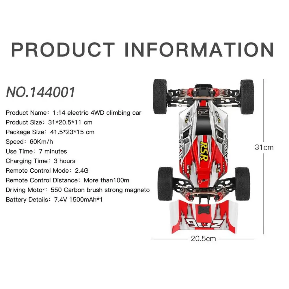 WLTOYS 14400 1/14 Радиоуправляемый автомобиль, игрушки Электрический 4WD внедорожный автомобиль высокоскоростное транспортное средство с дистанционным управлением детские игрушки
