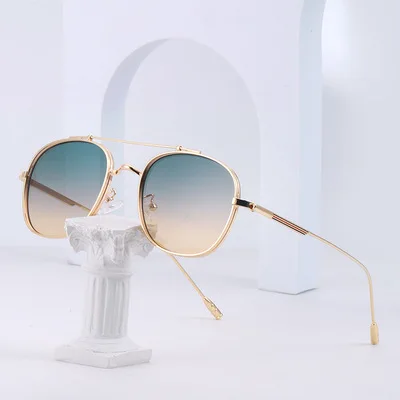 

Fashion Sunglasses For Couple Cool Gorgeous Sunglasses European And American Style Double Beam Individuality 2021 New Special