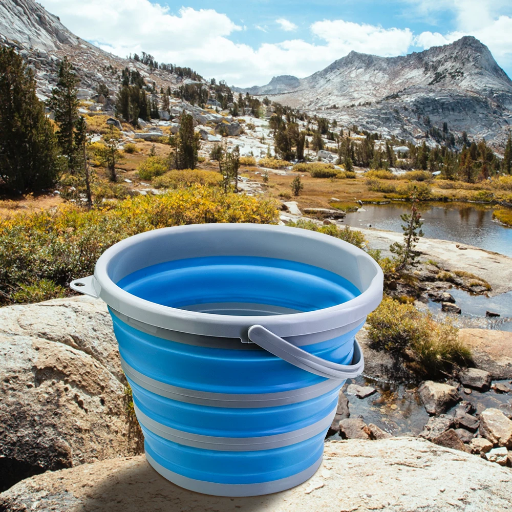 5L10L Силиконовое складное ведро для кемпинга путешествий складной контейнер