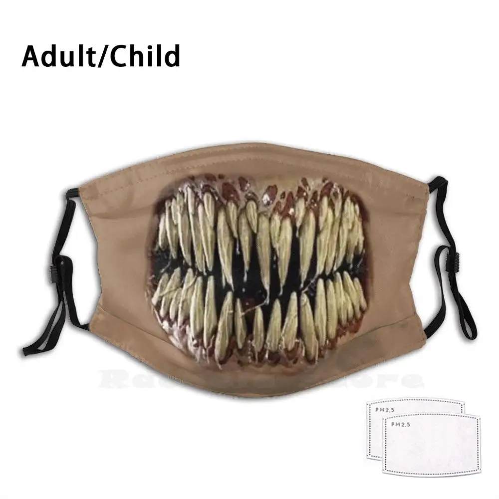 Маска для защиты от пыли Baraka Teeth - Mortal Kombat взрослых и детей сделай сам видеоигр
