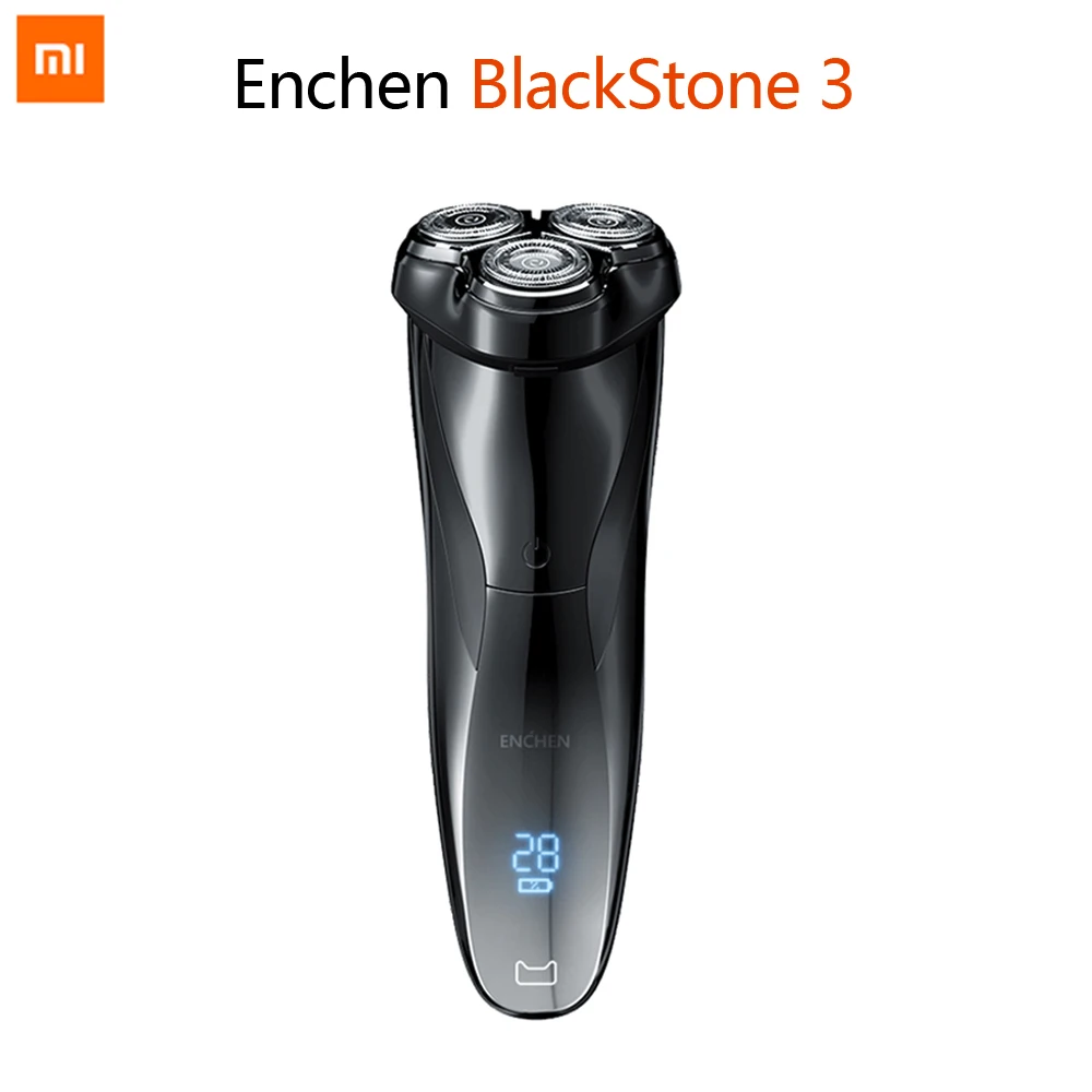 Электробритва Xiaomi Enchen BlackStone3 IPX7 3D перезаряжаемая моющаяся бритва с 3 лезвиями
