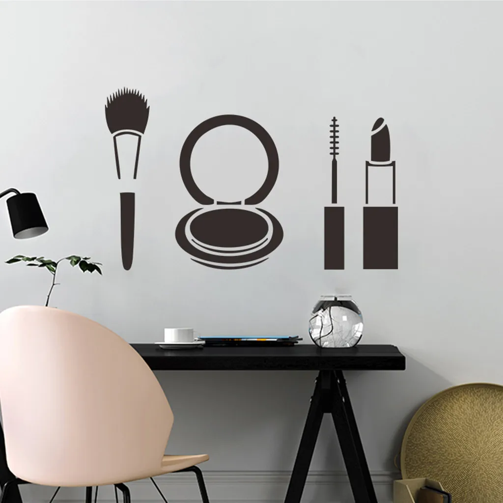 Креативные настенные Стикеры виниловые наклейки на туалетный столик Съемные