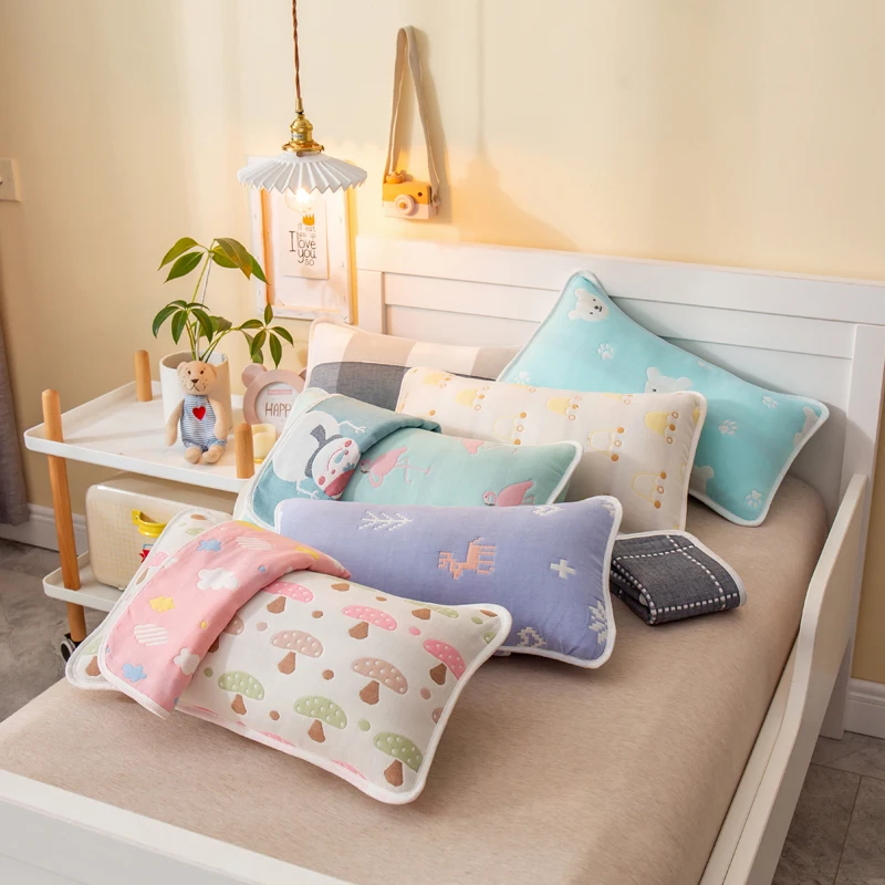 100% хлопок 6 слоев газовая наволочка для детей 30x50 Одиночная класса А 40x60 см