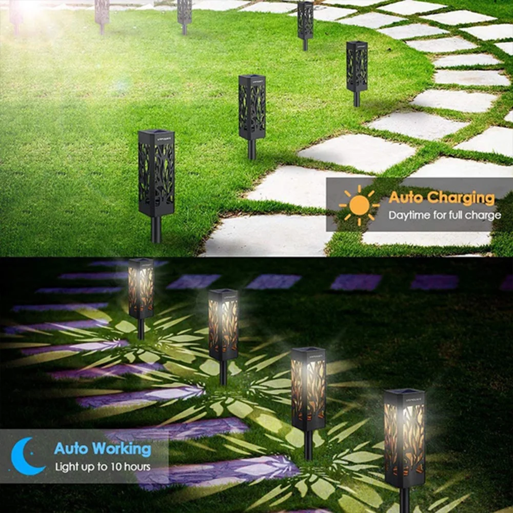 

LED Solar Light Waterproof Lawn Ground Landscape Stake Light Outdoor Decorative Night Lamp for Garden Courtyard Pathway