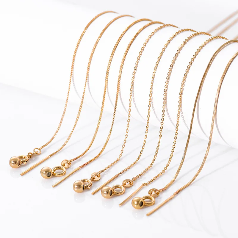 

1pc/lot Hot Fashion Chains Necklace 45cm Flat Cross Chains O-Chains for Necklace Jewelry Making Exotic accessories DIY