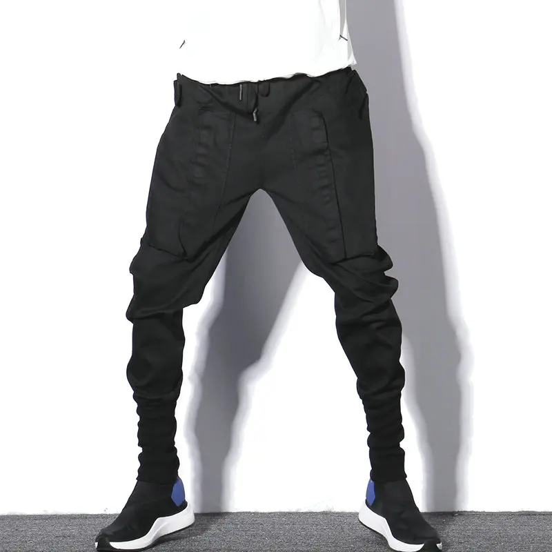 

Ready Stock Darkly Style Men Pockets Cargo Pants 2019 Autumn Harem Joggers Vintage Sweatpant Hip Hop Trousers Black Streetwear