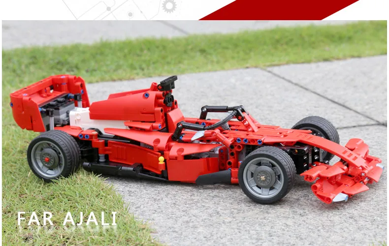 Yeshin MOC автомобильный мотор функция автомобили моторная техника автомобиль F1 гоночный скоростной автомобиль строительные блоки кирпичи сборка автомобиля Модель детские игрушки