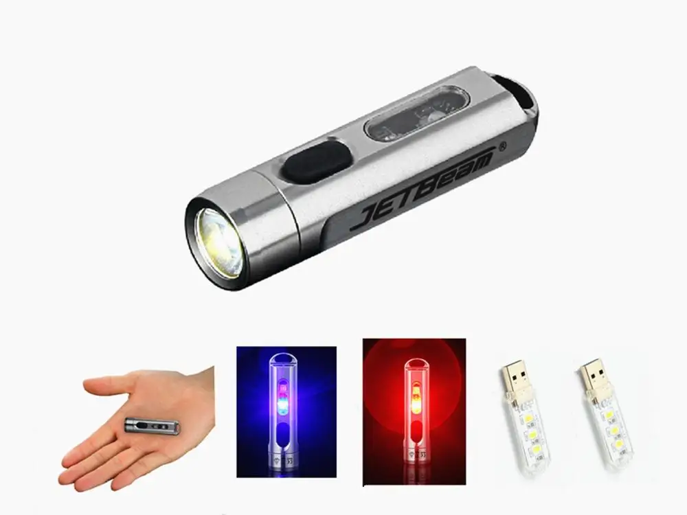 JETBEAM MINI ONE пять цветов многофункциональный брелок флеш светильник цветная (RGB)