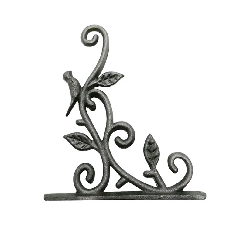 

2 PCS Hanging Plant Hook Cast Iron Flower Basket Hooks Bracket Hanger for Bird Feeder Lantern Planters Pots Wind Chimes