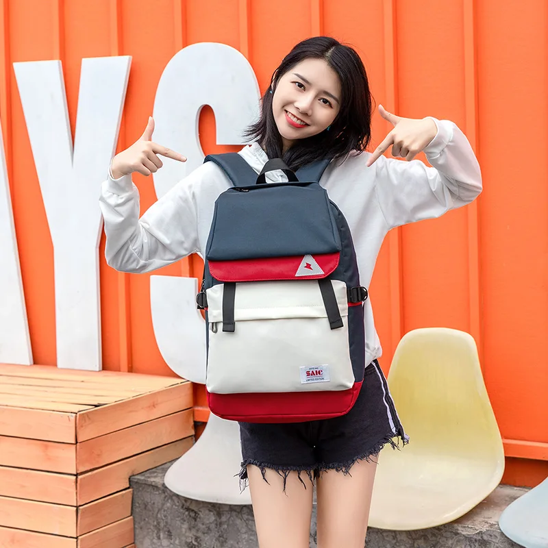 

Backpack female 2020 new girl lovely ins han edition high school at the university of backpack large capacity middle school bag