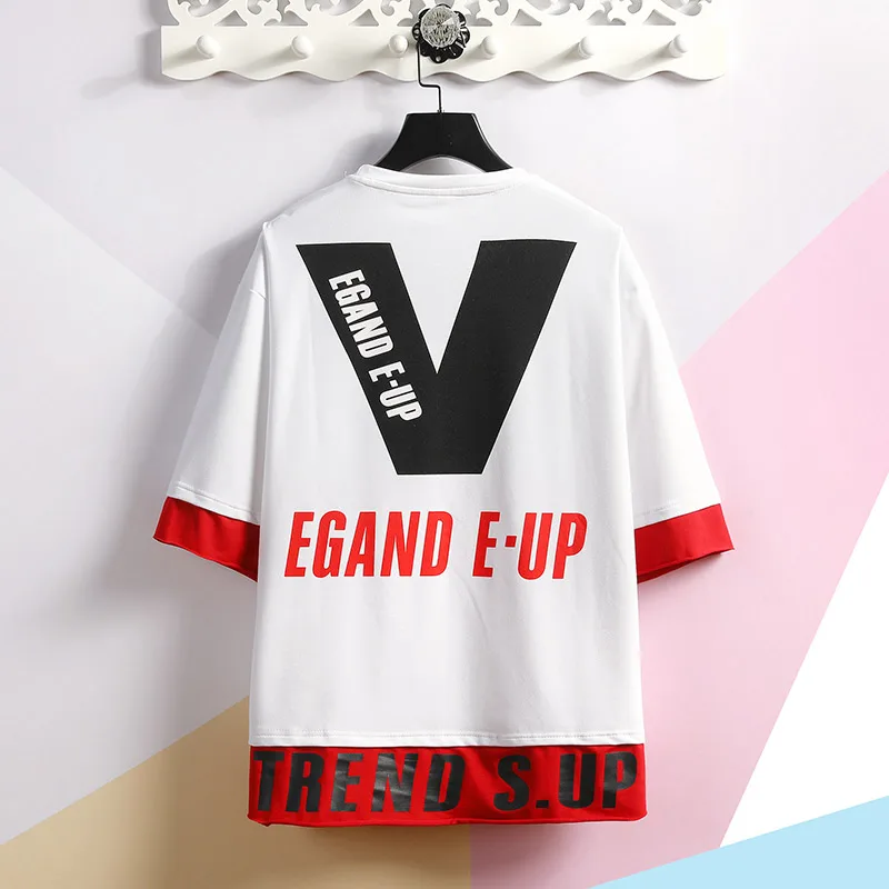 

Men 2 pieces Sets T-shirts+Shorts Mens Summer Tracksuits Sportswear Jogger Sets Good Quality Men Cotton Hip Hop Loose Sets 3XL