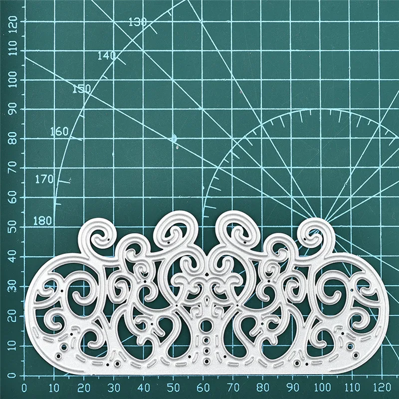 GJCrafts кружевные штампы цветок крюк круг граница вырубные новинка 2019 ремесло