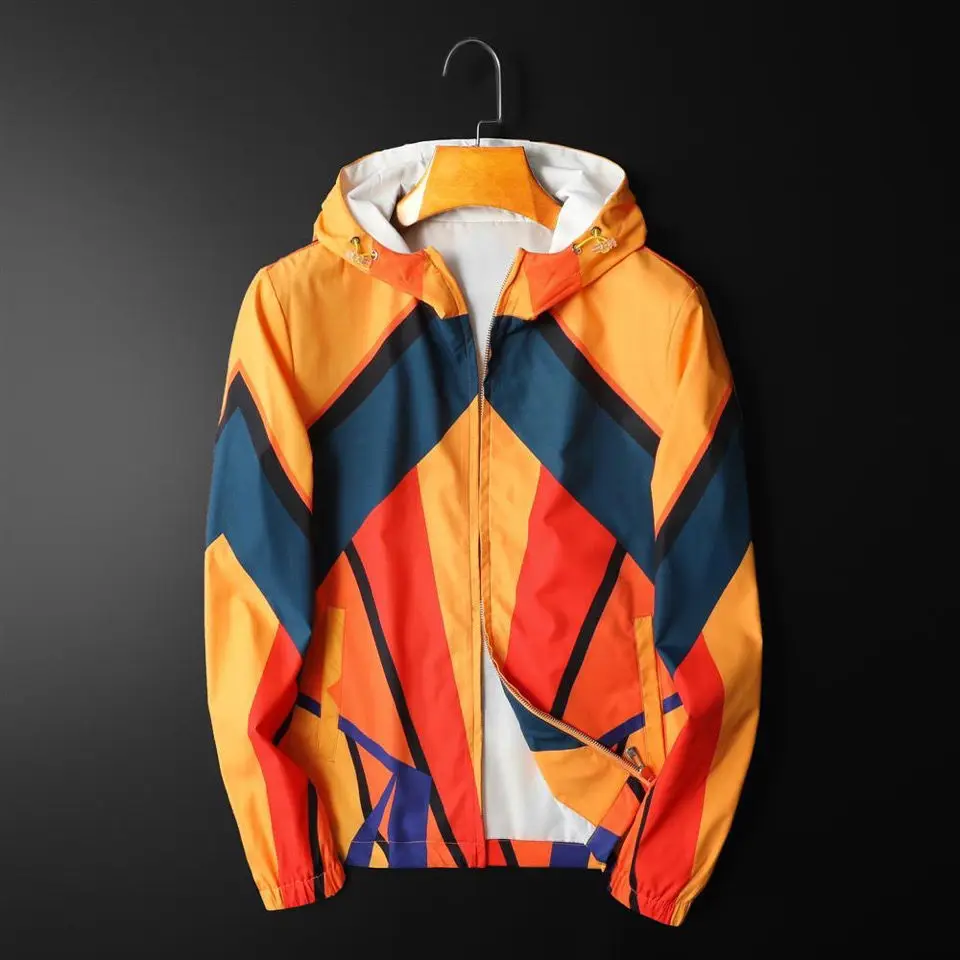 

High-end light luxury 2021 spring new men's coat men's personality casual fashion handsome jacket sunscreen clothing size