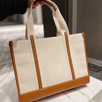 brand designer casual canvas bag fashion trend large capacity handbag to commute to work multifunctional tote bag for women