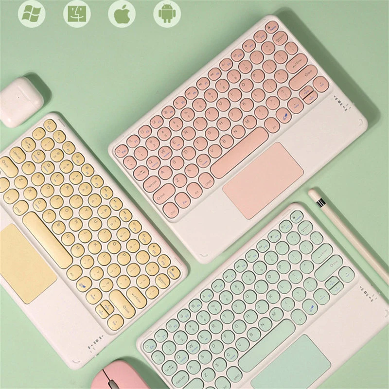 

Guuooge Wireless Bluetooth for iPad Touch Keyboard Tablet for iPad 8th Generation Wireless External Keyboard for iPad 2020 2019