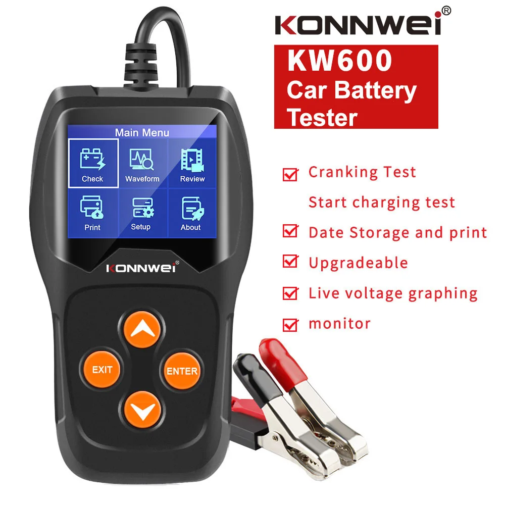 Диагностический прибор KONNWEI KW600 12 В от 100 до cca | Автомобили и мотоциклы
