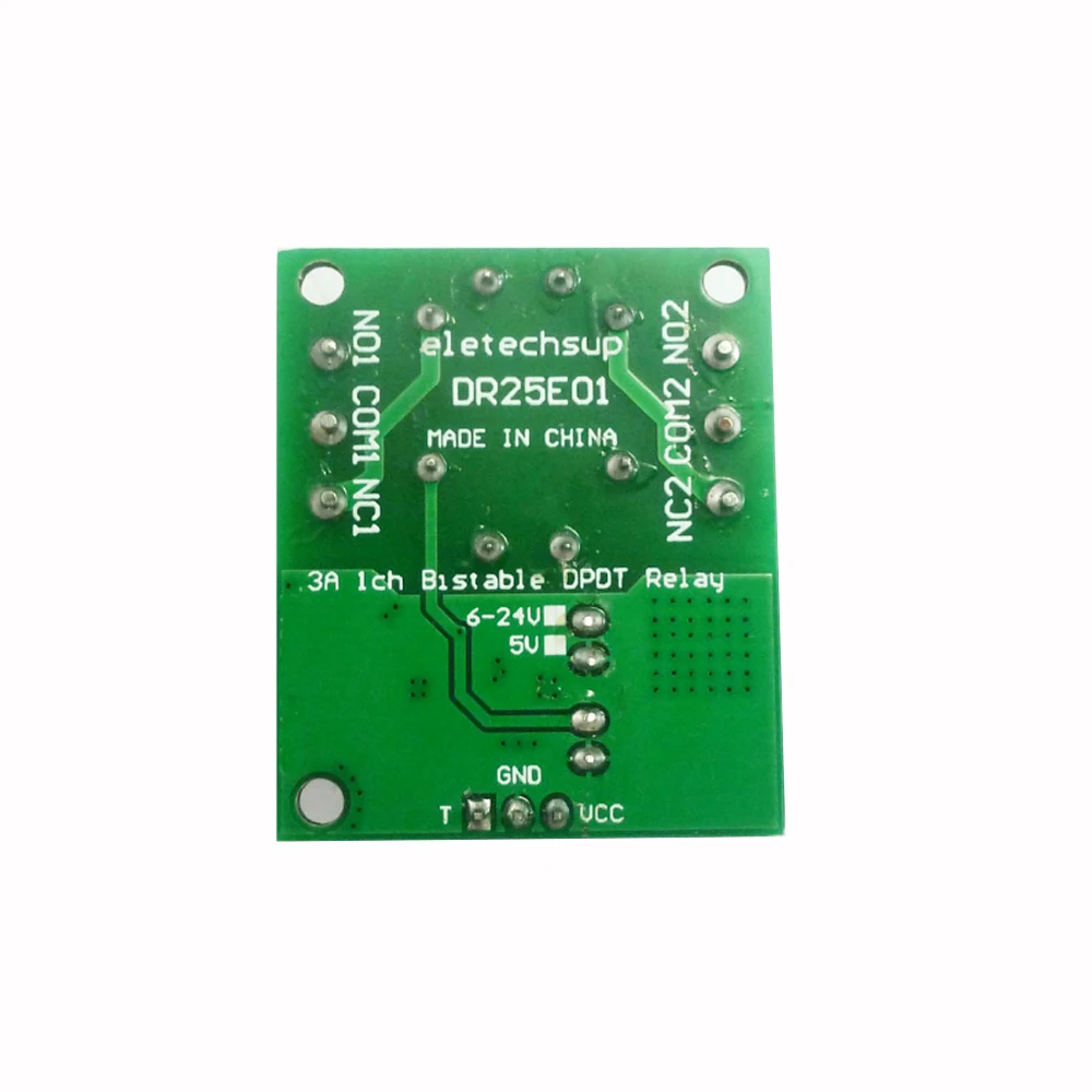 DC 5V 6V-24V 3-5A Flip-Flop Latch DPDT Relay Module Bistable Self-Locking Double Switch Board for Arduino MEGA AVR LED | Обустройство
