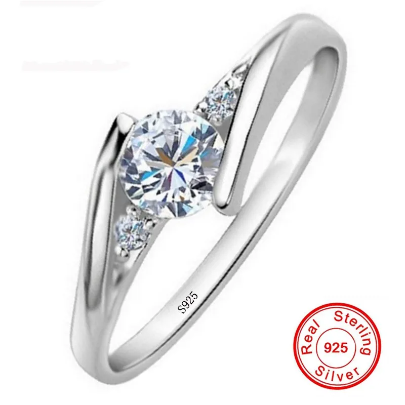 Женское Обручальное кольцо из серебра 2019 пробы с фианитом | Украшения и