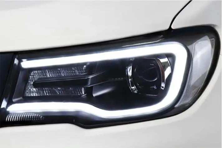 2019y автомобильный бупмер головной свет для джип компас фары автомобильные аксессуары светодиодный DRL hid ксенон, противотуманная фара для компаса