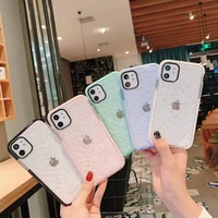 diamond pattern two color phone case for iphone 13 11 pro max 12 mini xs max for iphone 14 x xr 7 8 plus soft silicone cover
