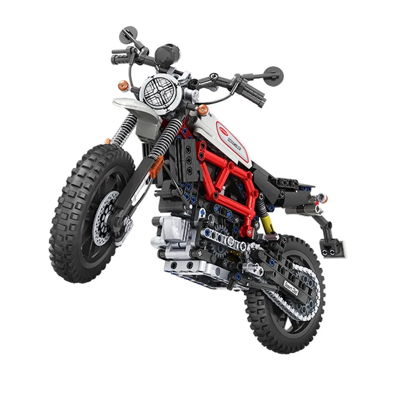 

Climbing motorcycle Building Blocks Model Bricks Track Motorcycle Collection Model Offroad Motorbike Home Decor Children Gift
