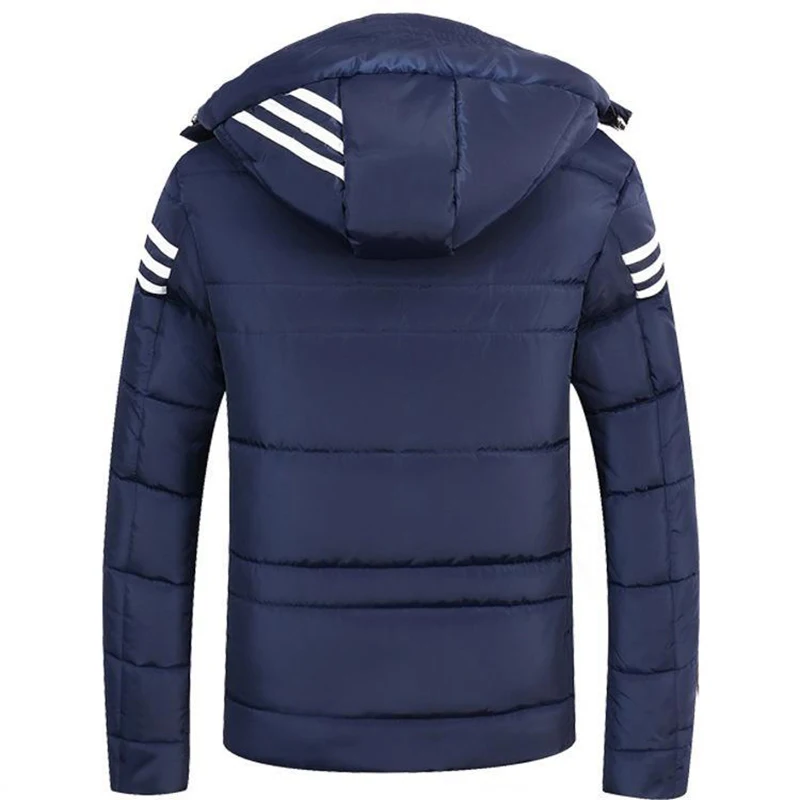 Мужская зимняя короткая куртка молодежная теплая хлопковая однобортная