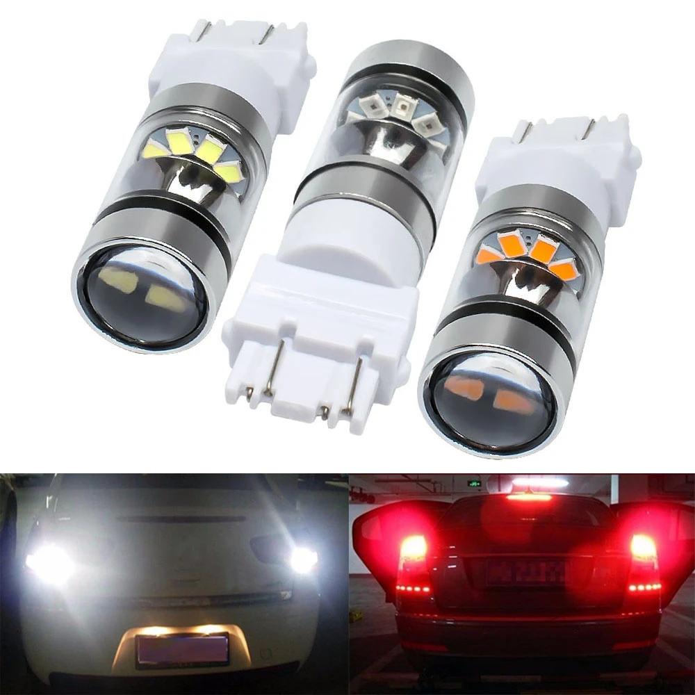 T25 3157 P27/7 Вт двойной отражатели дальнего света чашки светодиодный автомобильный