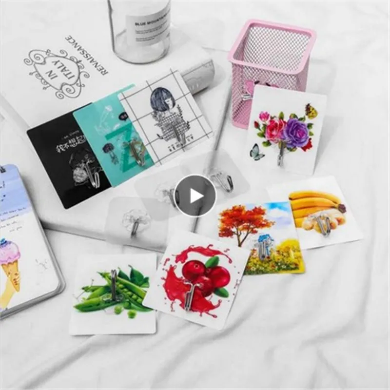 1/10 шт. сильный большой мультфильм Бесшовные присоски Настенные Крючки вешалка