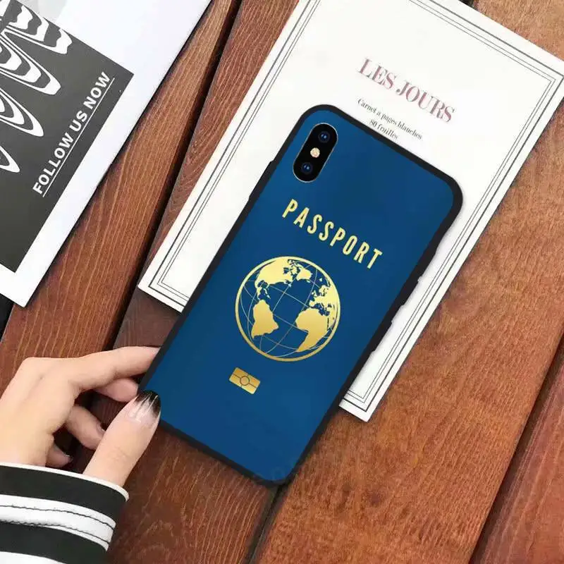 

Algerian Passport pattern Phone Cases for iPhone 11 12 mini pro XS MAX 8 7 6 6S Plus X 5S SE 2020 XR