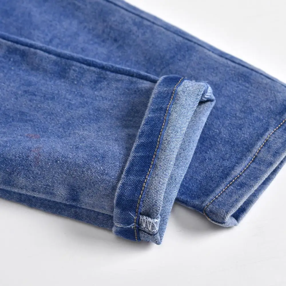 Новинка модные демисезонные джинсовые брюки для мальчиков детские подростков