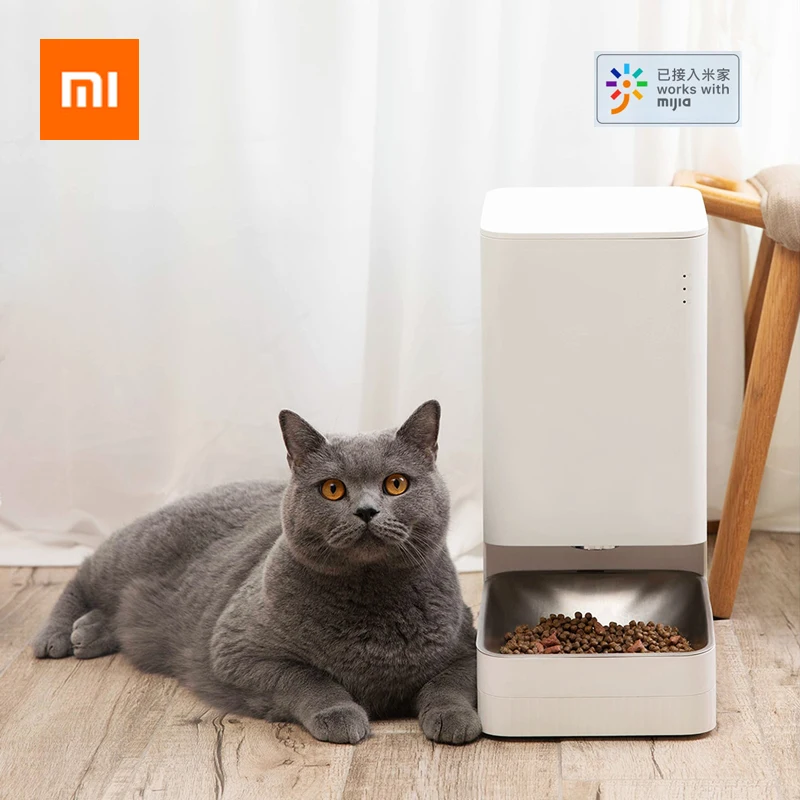 Умная мини Кормушка для кошек Xiaomi Mijia диспенсер свежих домашних животных