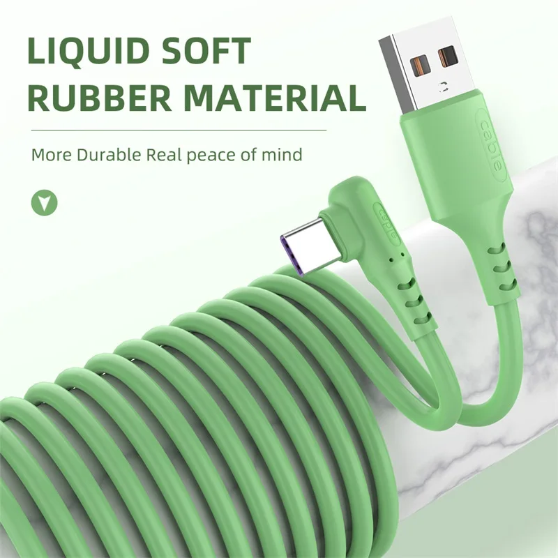 Suhach Liquid Color 5A USB Type C кабель для Samsung Быстрая зарядка передачи данных Redmi Note 8 pro