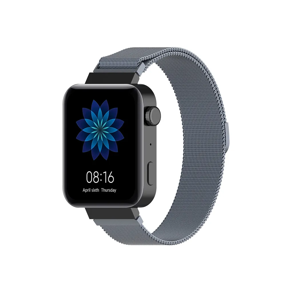 18 мм нержавеющая сталь сетчатый ремешок для часов Ремешок Для Xiaomi Smartwatch Универсальный сменный Ремешок Браслет