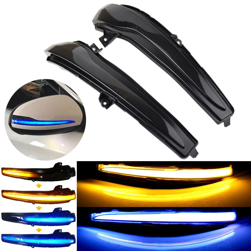 

2pieces Car Rear View Mirror Indicator LED Dynamic Turn Signal Light For Mercedes Benz C E S Class W205 W213 W222 W217