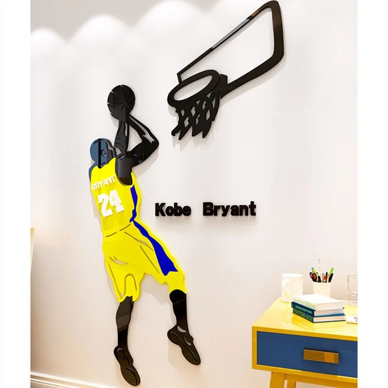 Настенная Наклейка Kobe NBA Star Fans Постер украшение для комнаты гостиной детской