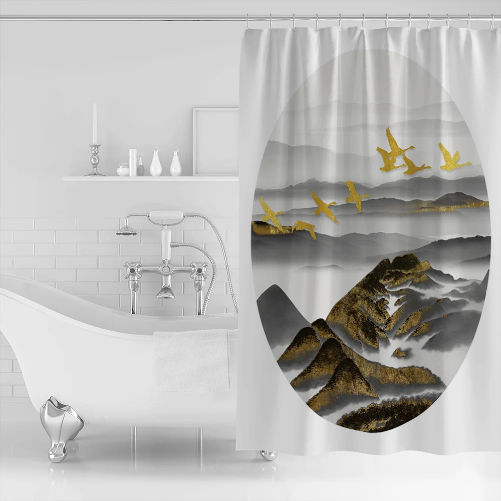 Птица горного пика золотые и черные пики иллюстрация пейзажа эффектная