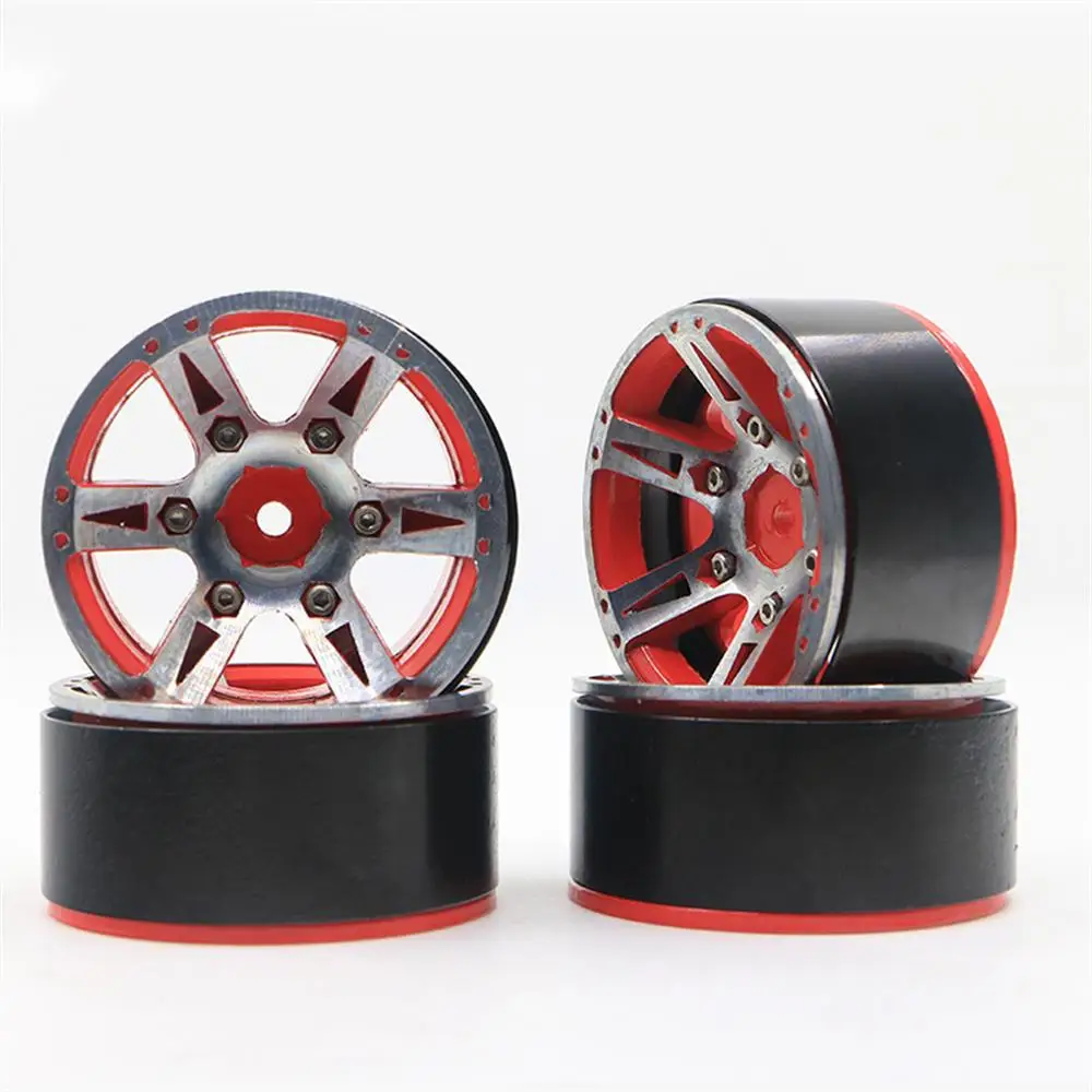 4 шт. металлических колесных диска для RC Rock Crawler 1.9 дюйма BEADLOCK для 1/10 Axial SCX10 90046 TAMIYA CC01 D90 D110 TF2 Traxxas TRX-4.